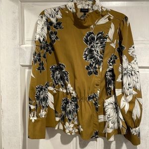 Who What Wear floral blouse